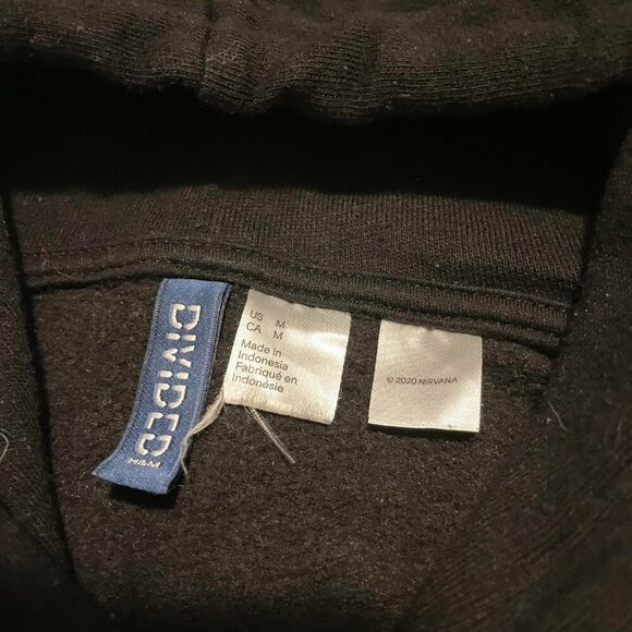 Divided Nirvana Hoodie Mens Size Medium Pullover - Picture 4 of 16